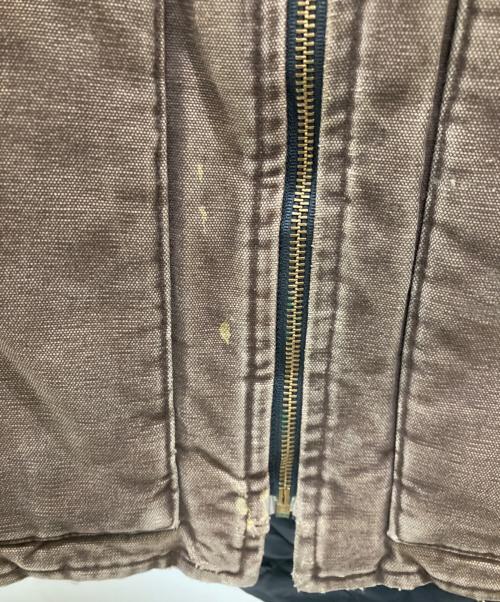 CarHartt（カーハート）CarHartt (カーハート) 00Sダックベスト ブラウン サイズ:XLの古着・服飾アイテム
