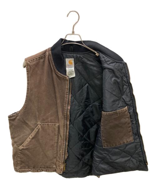 CarHartt（カーハート）CarHartt (カーハート) 00Sダックベスト ブラウン サイズ:XLの古着・服飾アイテム