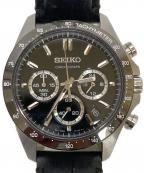 SEIKOセイコー）の古着「クロノグラフ クォーツ」｜ブラック