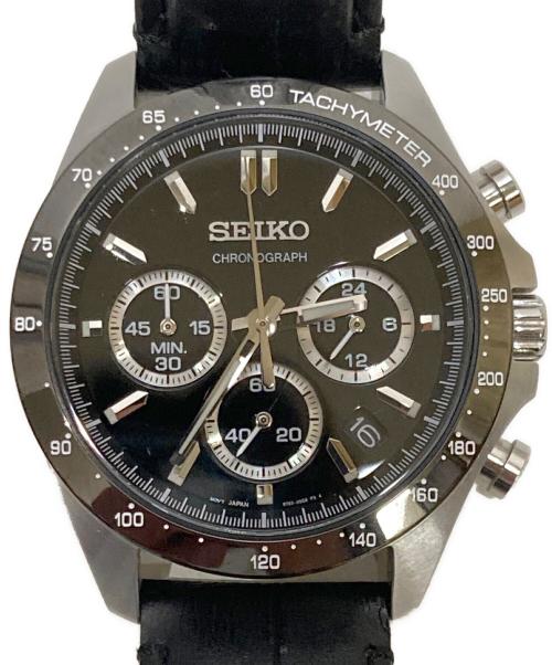 SEIKO（セイコー）SEIKO (セイコー) クロノグラフ クォーツ ブラックの古着・服飾アイテム