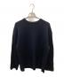 BATONER（バトナ―）の古着「SOLID WOOL RIB CREW NECK / リブクルーネックウールニット」｜ネイビー