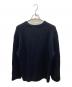 BATONER (バトナ―) SOLID WOOL RIB CREW NECK / リブクルーネックウールニット ネイビー サイズ:3：8000円