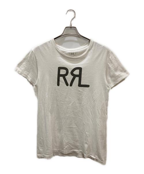 RRL（ダブルアールエル）RRL (ダブルアールエル) ロゴプリントカットソー ホワイト サイズ:Sの古着・服飾アイテム