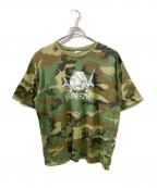 ）の古着「Woodland Camo Origami Tee」｜オリーブ