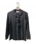 COACH（コーチ）の古着「ドットフリルブラウス / Ruffle Neck Blouse」｜ブラック