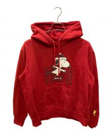 COACH×PEANUTS（コーチ×ピーナッツ）の古着「スヌーピー アイス スケート フーディー」｜レッド