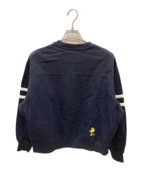 COACH（コーチ）COACH (コーチ) PEANUTS (ピーナッツ) スヌーピー ライツ クルーネック スウェット ネイビー サイズ:XSの古着・服飾アイテム