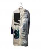 11 BY BORIS BIDJAN SABERIイレブン バイ・ボリスビジャンサベリ）の古着「刺繍デザインコート」｜ホワイト