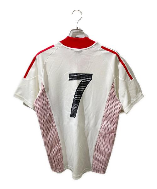 adidas（アディダス）adidas (アディダス) 古着ACミラン ゲームシャツ ホワイト サイズ:Mの古着・服飾アイテム