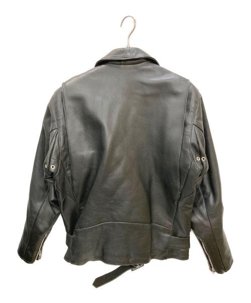 EEZAN（イーザン）EEZAN (イーザン) ダブルライダースジャケット ブラック サイズ:42の古着・服飾アイテム