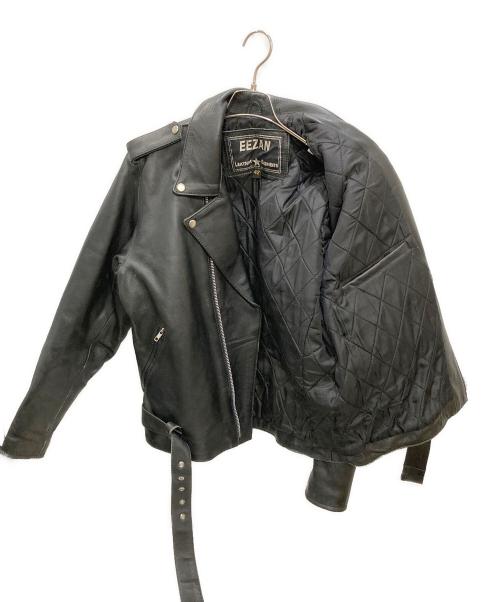 EEZAN（イーザン）EEZAN (イーザン) ダブルライダースジャケット ブラック サイズ:42の古着・服飾アイテム
