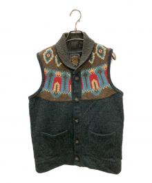 GYPSY & SONS（ジプシーアンドサンズ）の古着「刺繍ネイティブベスト / カウンチンベスト」｜グレー