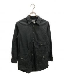 BLACK COMME des GARCONS（ブラックコムデギャルソン）の古着「ロングシャツ」｜ブラック