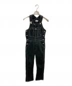 holidayホリデー）の古着「BIG DENIM OVER-ALL」｜ブラック