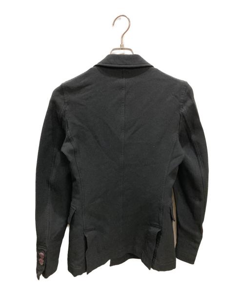 COMME des GARCONS HOMME PLUS（コムデギャルソンオムプリュス）COMME des GARCONS HOMME PLUS (コムデギャルソンオムプリュス) ポリ縮絨ダブルボタンジャケット ブラック サイズ:XSの古着・服飾アイテム