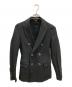 COMME des GARCONS HOMME PLUS（コムデギャルソンオムプリュス）の古着「ポリ縮絨ダブルボタンジャケット」｜ブラック