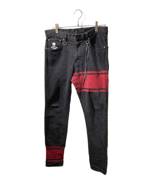 Mastermind JAPAN（マスターマインド ジャパン）Mastermind JAPAN (マスターマインド ジャパン) スカルプリントデニムパンツ グレー サイズ: 76cm (W30)の古着・服飾アイテム