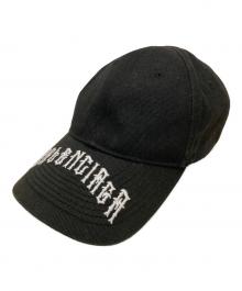 BALENCIAGA（バレンシアガ）の古着「Tattoo Logo Cap」｜ブラック