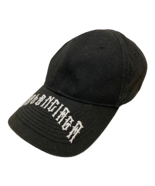 BALENCIAGA（バレンシアガ）BALENCIAGA (バレンシアガ) Tattoo Logo Cap ブラックの古着・服飾アイテム