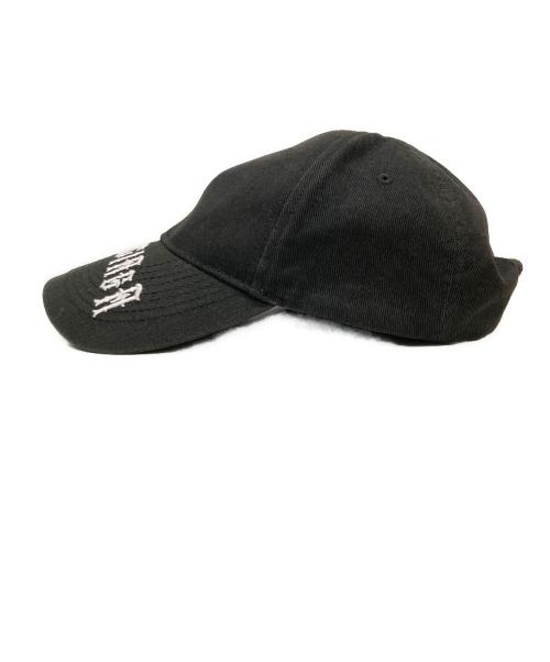 BALENCIAGA（バレンシアガ）BALENCIAGA (バレンシアガ) Tattoo Logo Cap ブラックの古着・服飾アイテム