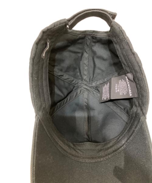 BALENCIAGA（バレンシアガ）BALENCIAGA (バレンシアガ) Tattoo Logo Cap ブラックの古着・服飾アイテム