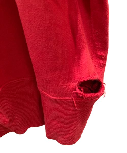 KOLOR（カラー）KOLOR (カラー) ダメージ加工スウェット レッド サイズ:4の古着・服飾アイテム