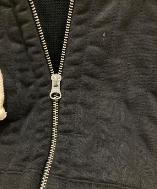 stussy（ステューシー）stussy (ステューシー) VERTICAL QUILTED ZIP HOODIE グレー サイズ:XXLの古着・服飾アイテム