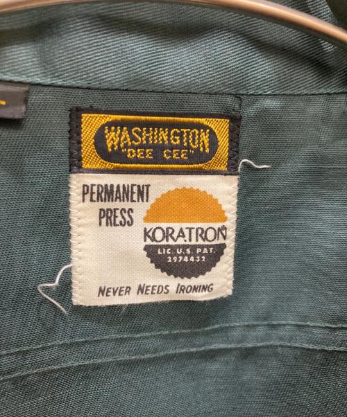 WASHINGTON DEE CEE（ワシントンディーシー）WASHINGTON DEE CEE (ワシントンディーシー) ヴィンテージワークシャツ グリーン サイズ:Lの古着・服飾アイテム