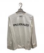 1piu1uguale3ウノピュウノウグァーレトレ）の古着「ROGO L/S/ロゴカットソー」｜ホワイト