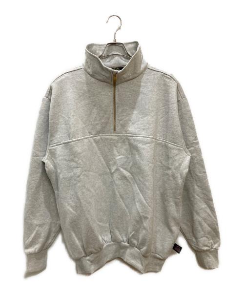 GAME WORKWEAR（ゲームワークウェア）GAME WORKWEAR (ゲームワークウェア) ハーフジップスウェット グレー サイズ:Lの古着・服飾アイテム