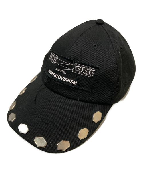 UNDERCOVER（アンダーカバー）UNDERCOVER (アンダーカバー) ヘキサゴンスタッズキャップ ブラックの古着・服飾アイテム