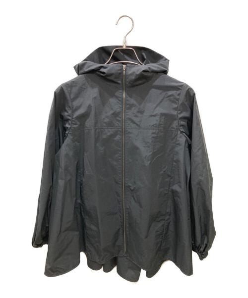 YORI（ヨリ）YORI (ヨリ) バックギャザー 撥水パーカー ブラック サイズ:Freeの古着・服飾アイテム