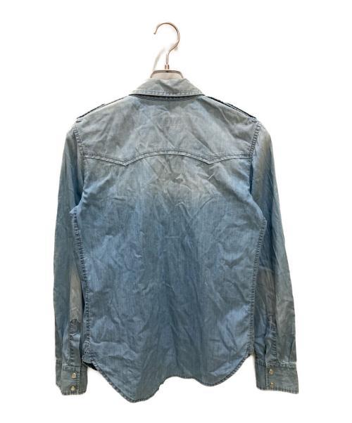 GUCCI（グッチ）GUCCI (グッチ) ウエスタンデニムシャツ インディゴ サイズ:42の古着・服飾アイテム