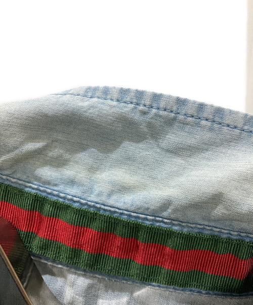 GUCCI（グッチ）GUCCI (グッチ) ウエスタンデニムシャツ インディゴ サイズ:42の古着・服飾アイテム