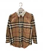 BURBERRY LONDONバーバリーロンドン）の古着「メガチェックシャツ」｜ベージュ