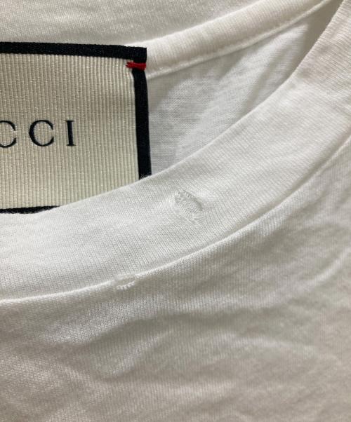 GUCCI（グッチ）GUCCI (グッチ) ロゴ オーバーサイズ コットン Tシャツ ホワイト サイズ:XXSの古着・服飾アイテム