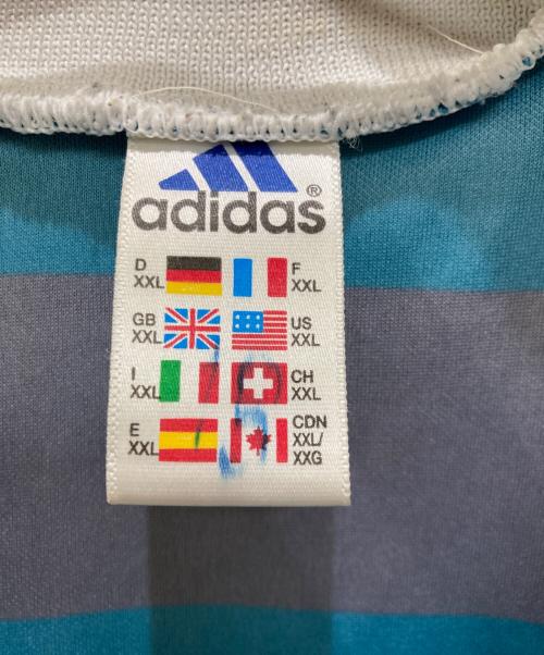 adidas（アディダス）adidas (アディダス) 00S ロゴ刺繍ゲームシャツ グリーン サイズ:XXLの古着・服飾アイテム