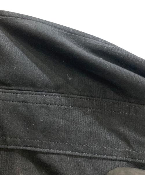 COMME des GARCONS HOMME PLUS（コムデギャルソンオムプリュス）COMME des GARCONS HOMME PLUS (コムデギャルソンオムプリュス) チュールドッキングデザインシャツ ブラック サイズ:Sの古着・服飾アイテム