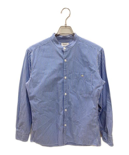 MACKINTOSH PHILOSOPHY（マッキントッシュ フィロソフィー）MACKINTOSH PHILOSOPHY (マッキントッシュ フィロソフィー) バンドカラーシャツ ブルー サイズ:38の古着・服飾アイテム
