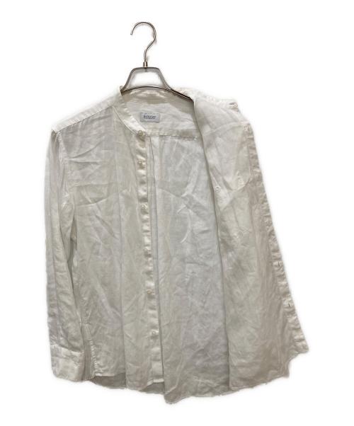 MACKINTOSH PHILOSOPHY（マッキントッシュ フィロソフィー）MACKINTOSH PHILOSOPHY (マッキントッシュ フィロソフィー) バンドカラーリネンシャツ ホワイト サイズ:38の古着・服飾アイテム