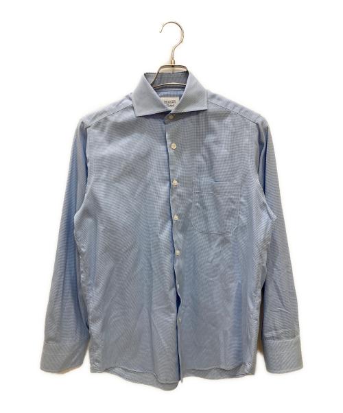 MACKINTOSH PHILOSOPHY（マッキントッシュ フィロソフィー）MACKINTOSH PHILOSOPHY (マッキントッシュ フィロソフィー) トロッターシャツ ブルー サイズ:38の古着・服飾アイテム