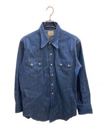 LEVI'S VINTAGE CLOTHING（リーバイス ビンテージ クロージング）の古着「SHORTHORN SAWTOOTH ウエスタンシャツ RIGID」｜インディゴ