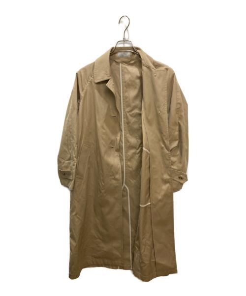 JOURNAL STANDARD relume（ジャーナルスタンダード レリューム）JOURNAL STANDARD relume (ジャーナルスタンダード レリューム) スーピマコットンステンカラーコート ベージュ サイズ:38の古着・服飾アイテム