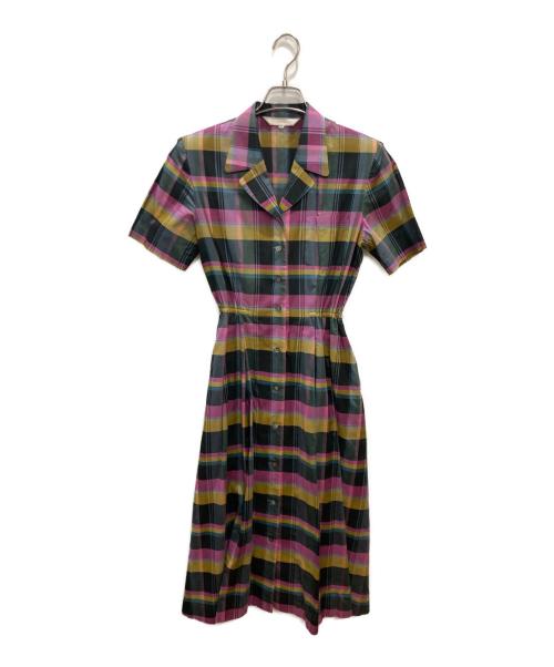 Burberry's（バーバリーズ）Burberry's (バーバリーズ) ヴィンテージシャツワンピース ピンク サイズ:9ARの古着・服飾アイテム