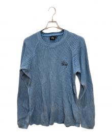 stussy（ステューシー）の古着「ピグメントダイラグランサーマルカットソー」｜ブルー