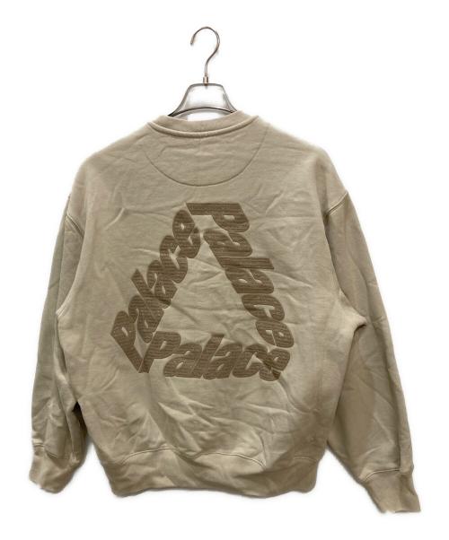 PALACE（パレス）PALACE (パレス) P3 CHAIN PUFF CREWスウェット / P3 チェーン パフ クルー ベージュ サイズ:Mの古着・服飾アイテム