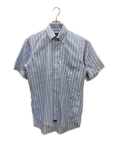 POLO（ポロ）POLO (ポロ) 古着半袖ストライプシャツ ブルー サイズ:Lの古着・服飾アイテム
