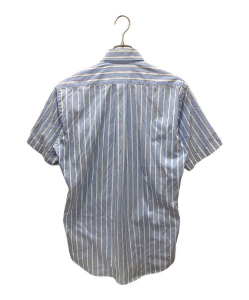 POLO（ポロ）POLO (ポロ) 古着半袖ストライプシャツ ブルー サイズ:Lの古着・服飾アイテム