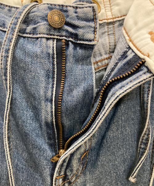 Something（サムシング）Something (サムシング) FREAK'S STORE (フリークスストア) LACE UP SALOPETTE インディゴ サイズ:Mの古着・服飾アイテム