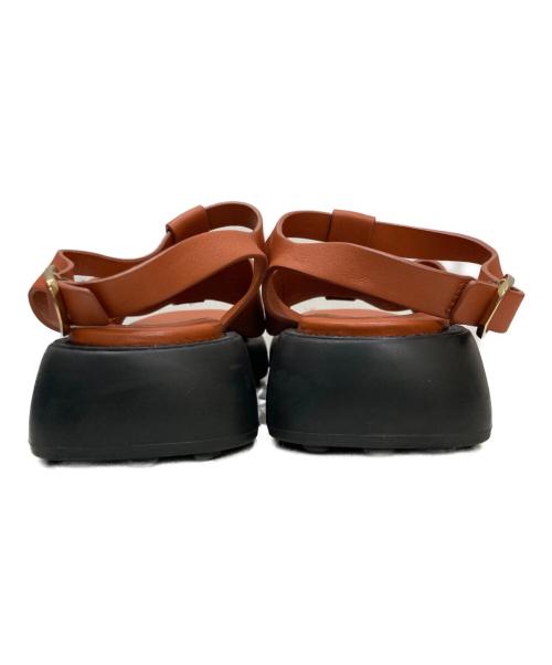 TOD'S（トッズ）TOD'S (トッズ) KATE/ケイトグルカサンダル ブラウン サイズ:37の古着・服飾アイテム